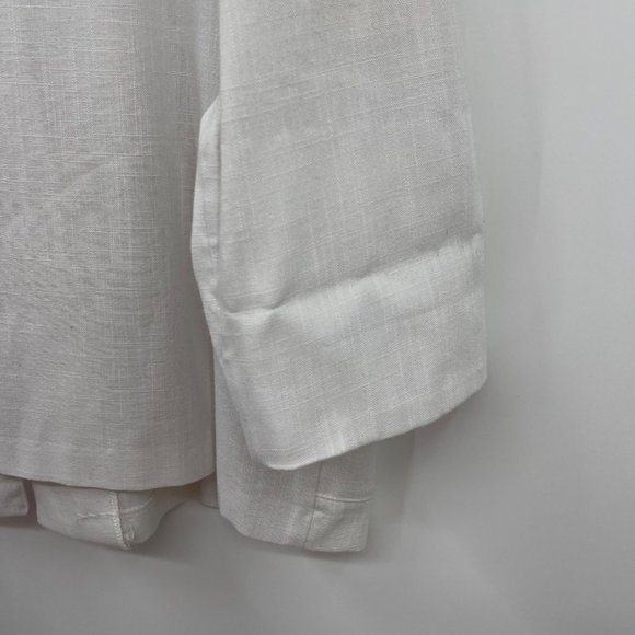 Bedford Fair Blazer Jacket 16 White Button Down Pockets - Picture 10 of 10